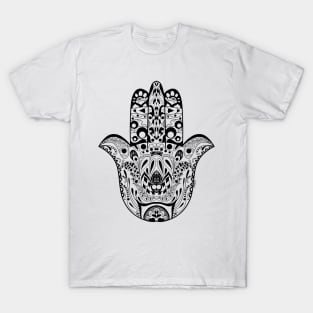 sutra mandala hand of god ecopop with mexican patterns T-Shirt